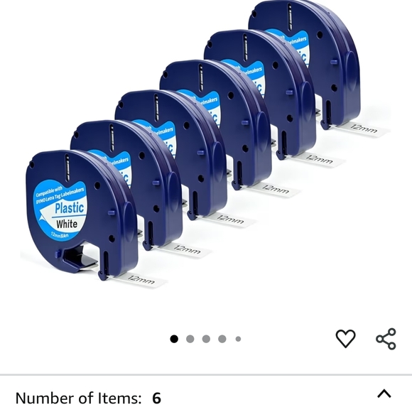 Source Unknown Black and Blue Label Maker Tapes - Picture 8 of 8